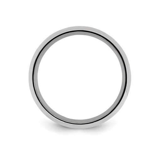 Alliance homme en titane avec incrustation plaquée jaune