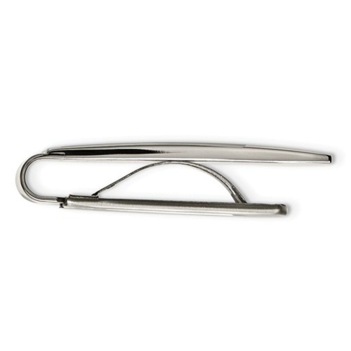 Mens Chisel Money Clip in Polished and Brushed Stainless Steel