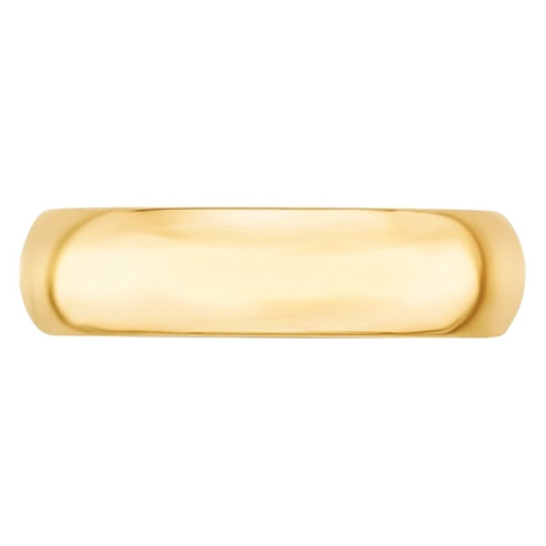Mens or Ladies 14K Yellow Gold 6mm Comfort Fit Wedding Band Ring
