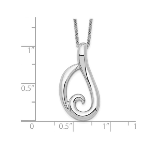 The Friendship Hug Pendant Necklace in Sterling Silver with Chain