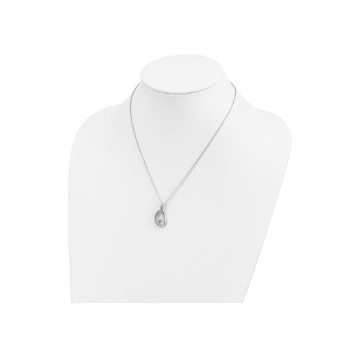 The Friendship Hug Pendant Necklace in Sterling Silver with Chain