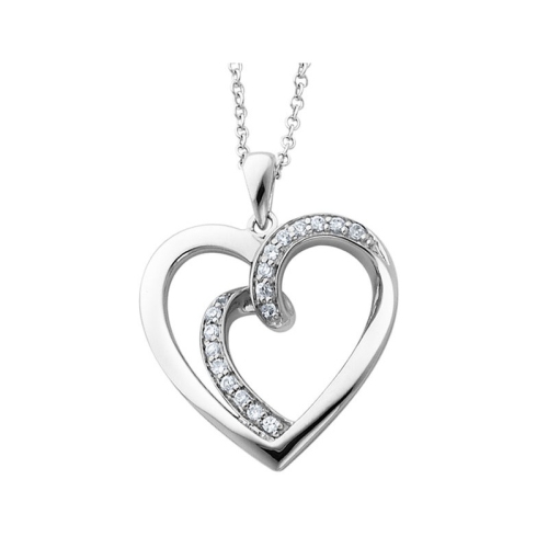 soul mate 62❣️ Soulmate Heart Pendant Necklace in Sterling Silver with