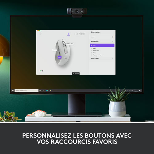 Souris optique sans fil Signature M650 de Logitech - Blanc cassé