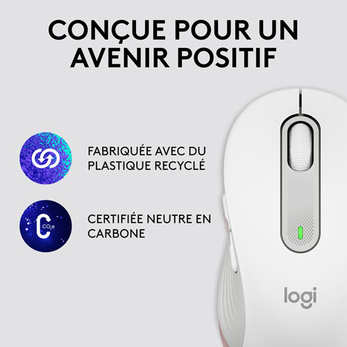 Souris optique sans fil Signature M650 de Logitech - Blanc cassé