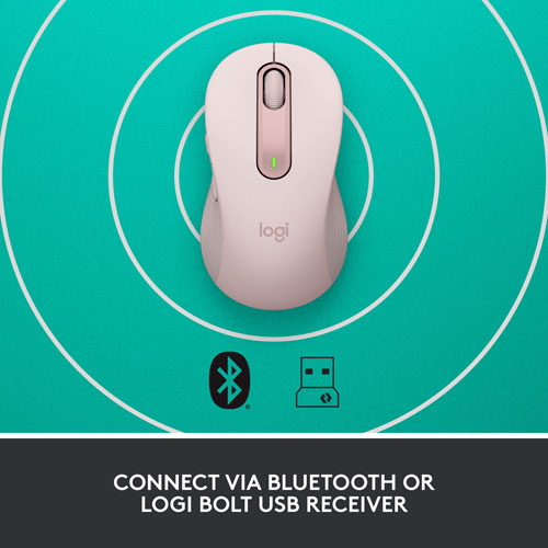 Souris optique sans fil Signature M650 de Logitech - Rose
