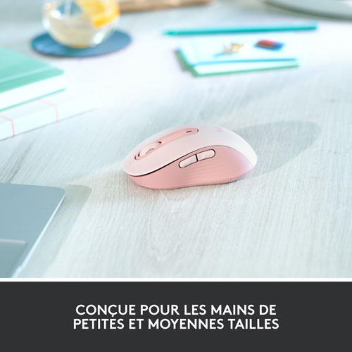 Souris optique sans fil Signature M650 de Logitech - Rose