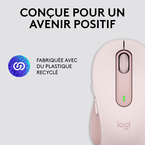 Souris optique sans fil Signature M650 de Logitech - Rose