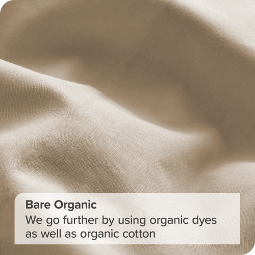 Bare Home 100% Organic Cotton Sheet Set - Crisp Percale Weave - Lightweight & Breathable