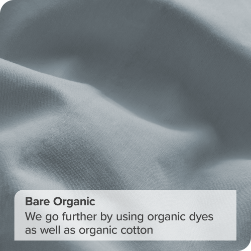 Bare Home 100% Organic Cotton Sheet Set - Crisp Percale Weave - Lightweight & Breathable