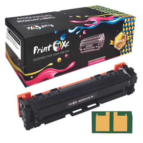 PRINTOXE  \w Chip; W2020X High Yield Toner Compatible \w HP 414X / 414A High Yield Version Of W2020A for Color Laserjet Pro M454Dn M454Dw M479Dw