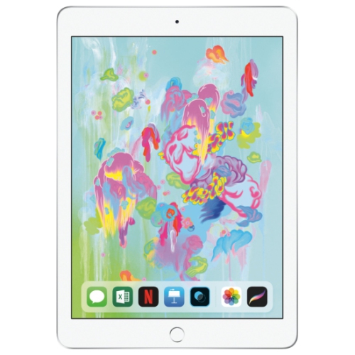 Apple iPad 128GB - WiFi - Silver - Certified Refurbished