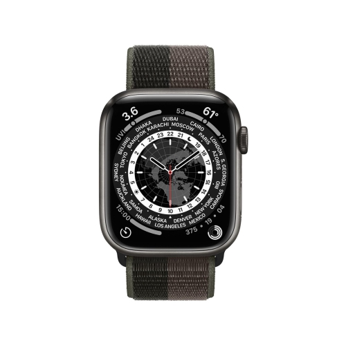 Apple Watch Series 7 (GPS + Cellular) 45mm Midnight Aluminum Case with Midnight Sport Band by APPLE - Refurbished condition - Image 4