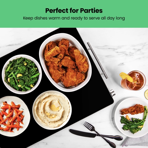 Chefman Electric Warming Tray with Adjustable Temperature Control