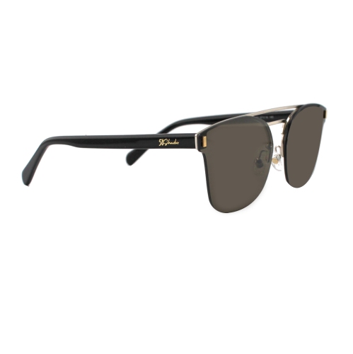 Shades X UV Protection Sunglasses | Model 8014 | Black Sides - Brown Lens