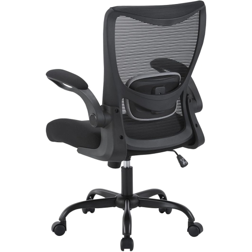 Moustache® Ergonomic Mesh Office Chair 360° Swivel Computer Seat PC Desk Black 