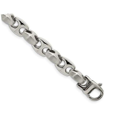 Mens Stainless Steel Bracelet 8.25 Inch
