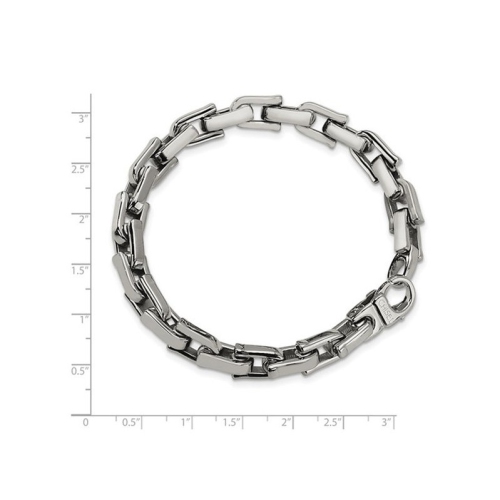 Mens Stainless Steel Bracelet 8.5 Inch