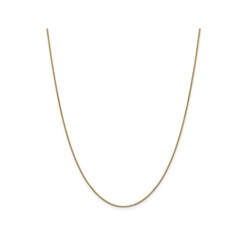 GEM AND HARMONY  14K Gold Box Chain Necklace 18 Inches (0.90Mm) In Yellow