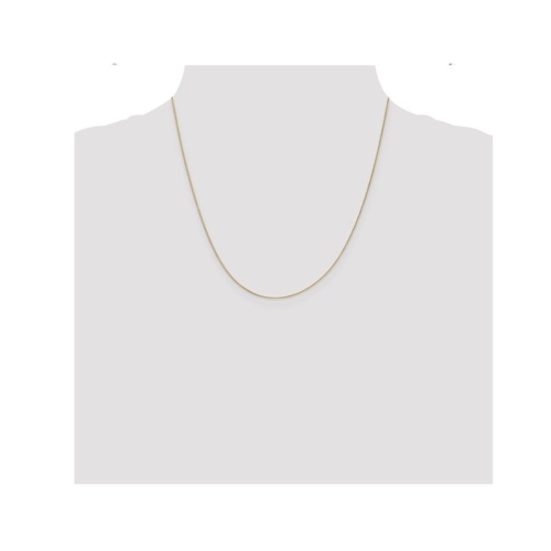14K Yellow Gold Box Chain Necklace 20 Inches