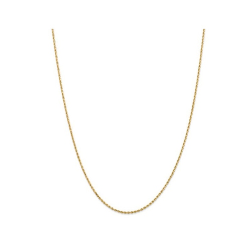 GEM AND HARMONY  Diamond Cut Rope Chain Necklace In 14K Gold 24 Inches (1.75Mm) In Yellow