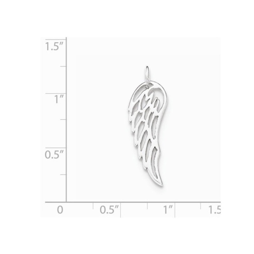 Sterling Silver Angel Wing Pendant Necklace with Chain