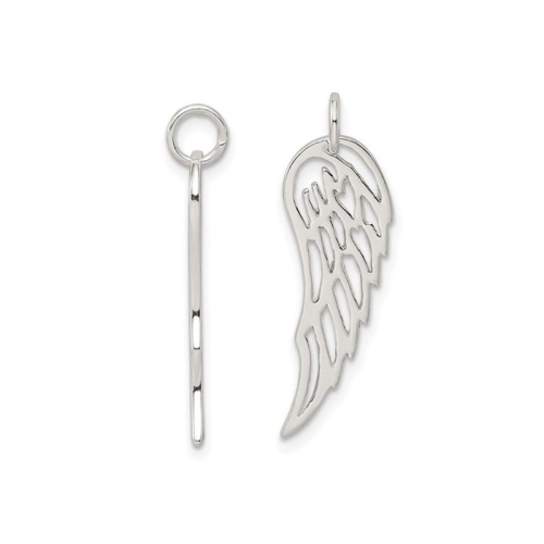Sterling Silver Angel Wing Pendant Necklace with Chain