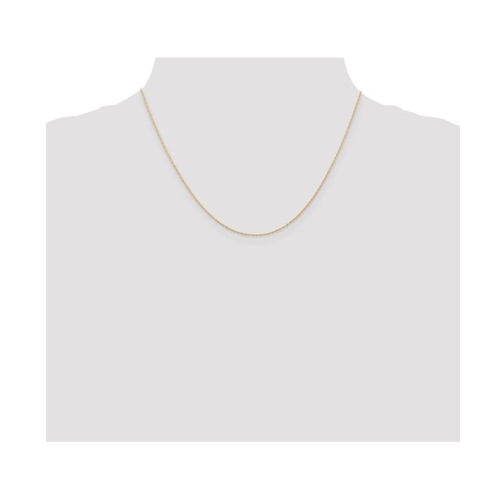 Chaîne de corde de câble à 18 mm rose de 14 carats