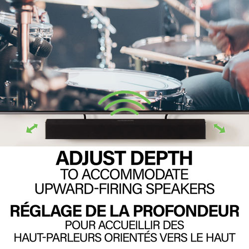 Support universel pour barre de son de Sanus - Noir