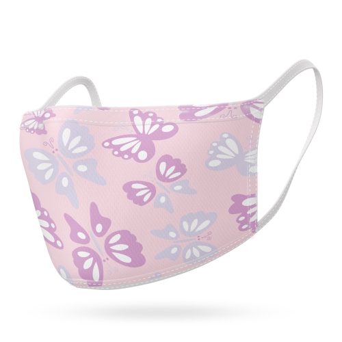 KUSHIES  Washable Kids Mask - Butterfly In Pink