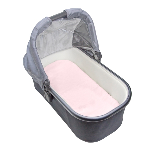 Drap-housse pour couffin en jersey organique de Kushies - Rose Clair