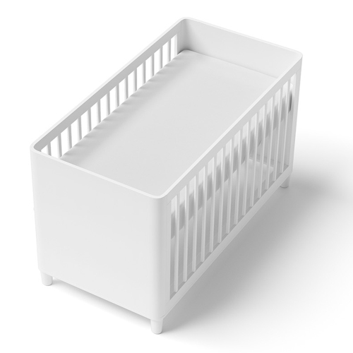 Kushies Flannel Fitted Crib Sheet - White