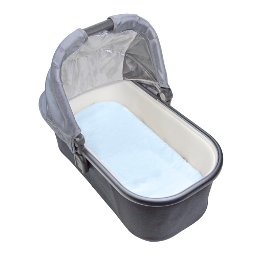 Drap-housse pour couffin en jersey organique de Kushies - Bleu