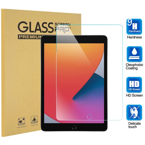 XCRS Tempered Glass for Apple iPad 10.2” 9th Gen / 8th Gen, Anti-Scratch Film, Bubble Free, Screen Protector works with Apple Pencil