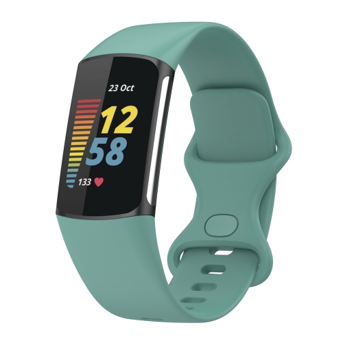 StrapsCo Silicone Rubber Infinity Band - Watch Strap for Fitbit Charge 5 - Short-Medium - Teal