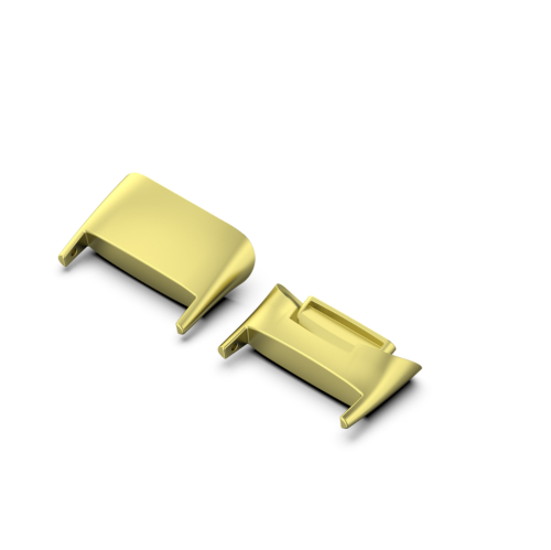 StrapsCo Watch Strap Band Adapter for Fitbit Charge 5 - Yellow Gold