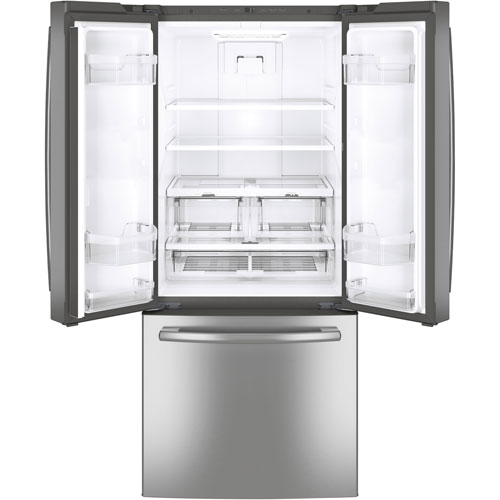 GE 30" 21 Cu. Ft. French Door Refrigerator (GNE21DYRKFS) - Stainless Steel