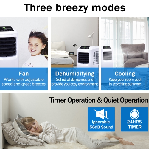 Topbuy Air Conditioner Portable Space Cooling with Dehumidifier Function