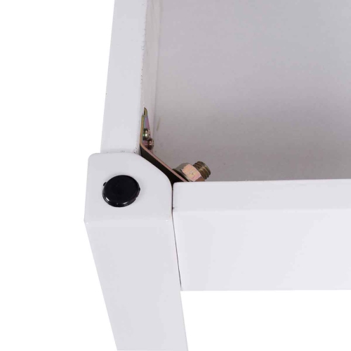 Topbuy PU Leather Piano Bench Solid Wood Padded Double Duet Keyboard Seat w/ Storage Box White