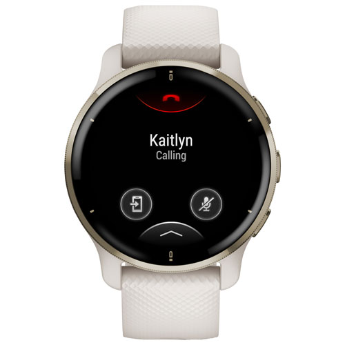 Garmin Venu 2 Plus 43.6mm GPS Smartwatch with Heart Rate Monitor - Ivory