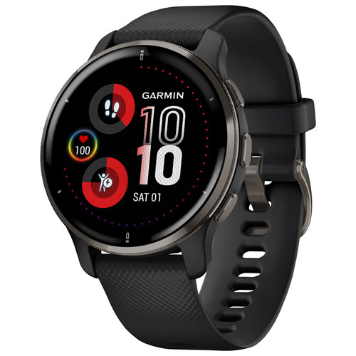 Garmin Venu 2 Plus 43.6mm GPS Smartwatch with Heart Rate Monitor - Black