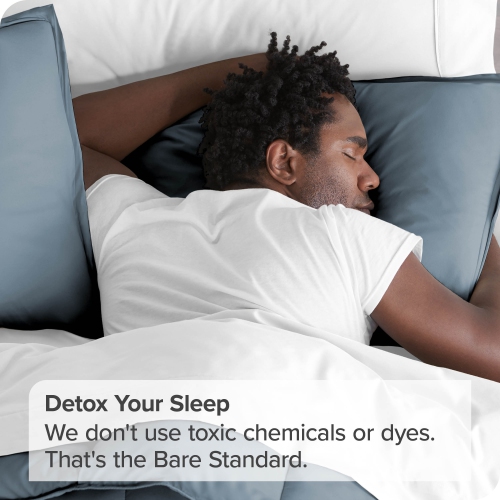 Bare Home Premium 1800 Ultra-Soft Microfiber Pillow Sham - Double Brushed - Hypoallergenic - Wrinkle Resistant - King, Coronet Blue