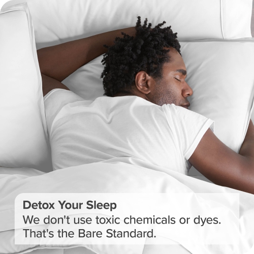 Bare Home Premium 1800 Ultra-Soft Microfiber Pillow Sham - Double Brushed - Hypoallergenic - Wrinkle Resistant - Standard, White