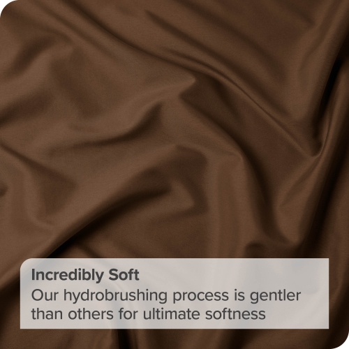 Bare Home Premium 1800 Ultra-Soft Microfiber Pillow Sham - Double Brushed - Hypoallergenic - Wrinkle Resistant - King, Cocoa