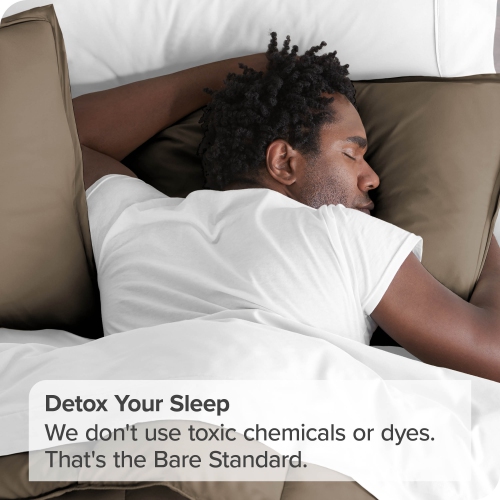 Bare Home Premium 1800 Ultra-Soft Microfiber Pillow Sham - Double Brushed - Hypoallergenic - Wrinkle Resistant - Standard, Taupe