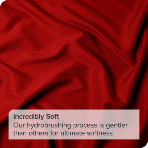 Bare Home Premium 1800 Ultra-Soft Microfiber Pillow Sham - Double Brushed - Hypoallergenic - Wrinkle Resistant - Standard, Red