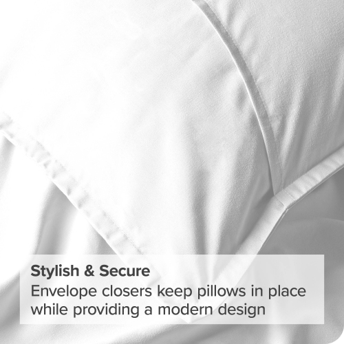 Bare Home Premium 1800 Ultra-Soft Microfiber Pillow Sham - Double Brushed - Hypoallergenic - Wrinkle Resistant - King, White
