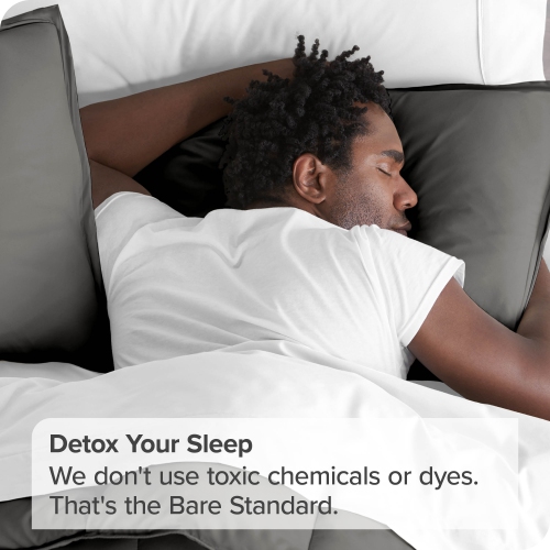 Bare Home Premium 1800 Ultra-Soft Microfiber Pillow Sham - Double Brushed - Hypoallergenic - Wrinkle Resistant - Standard, Grey