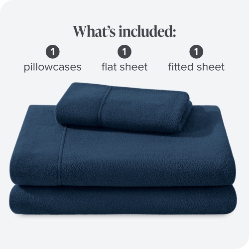 Ensemble de draps en molleton Bare Home - molleton polaire moelleux, draps résistant au comprimé - chaleur toute saison, respirant et hypoallergène -