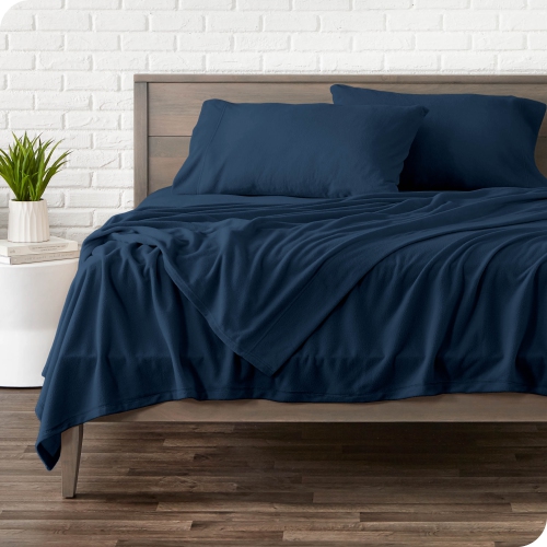 Ensemble de draps en molleton Bare Home - molleton polaire moelleux, draps résistant au comprimé - chaleur quatre saisons, respirant et
