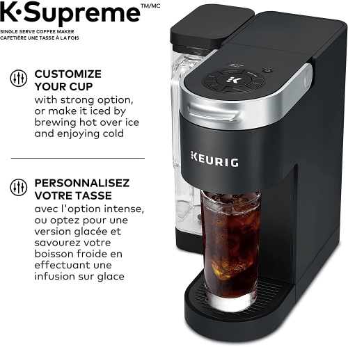 Keurig K-Supreme Single Serve K-Cup Pod Coffee Maker, With MultiStream Technology, Black